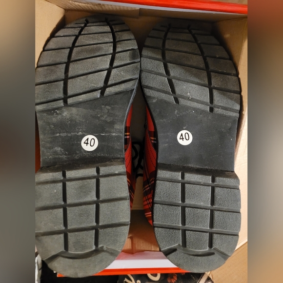 Plaid combat boots - Picture 6 of 9